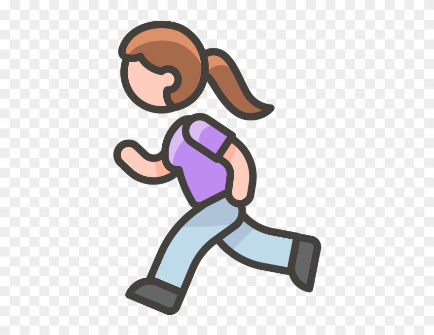 Woman Running Emoji Clipart