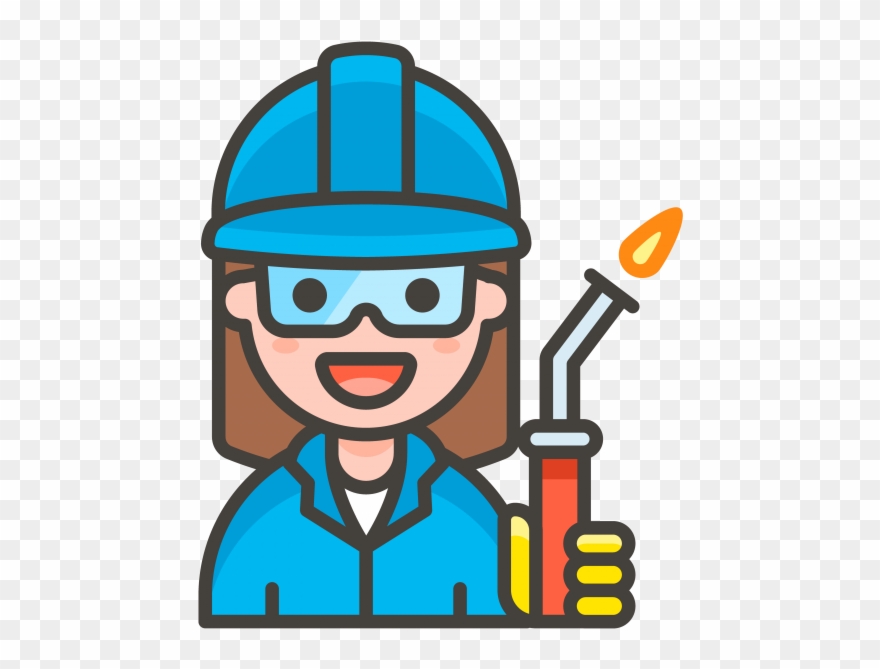 Woman Factory Worker Emoji Clipart