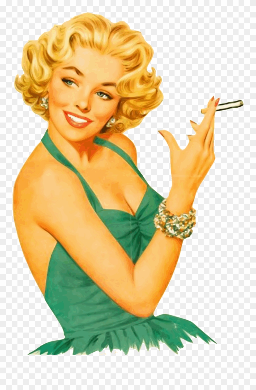 Girl Goes Crazy Clipart