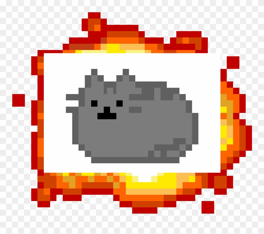 Pusheens Dont Look At Explosions Clipart