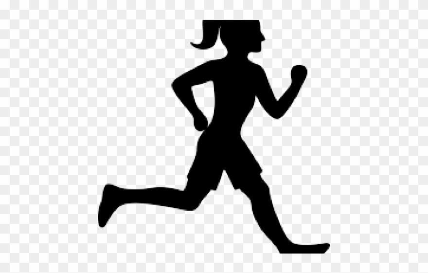 People Silhouette Clipart Runner - Png Download