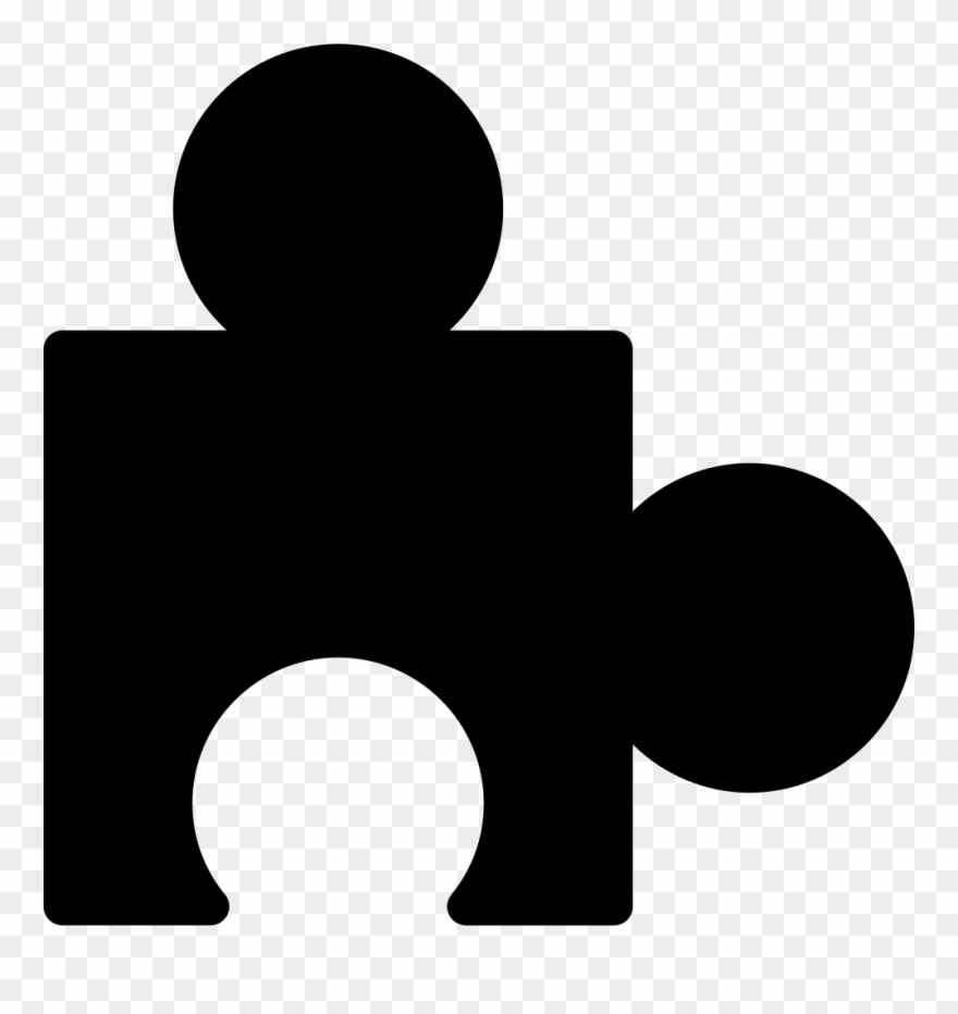 Puzzle Piece Silhouette Comments Clipart