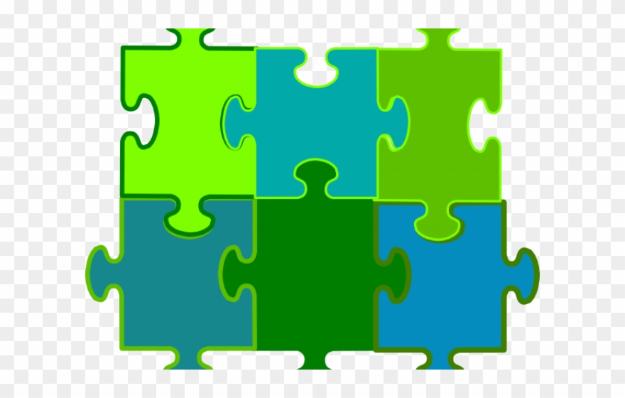 Teal Clipart Puzzle Piece - Png Download
