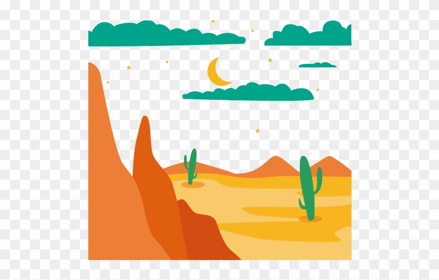 Desert Clipart Desert Mountain - Png Download