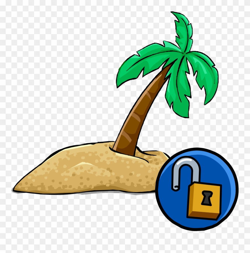 Desert Island Unlockable Icon Clipart