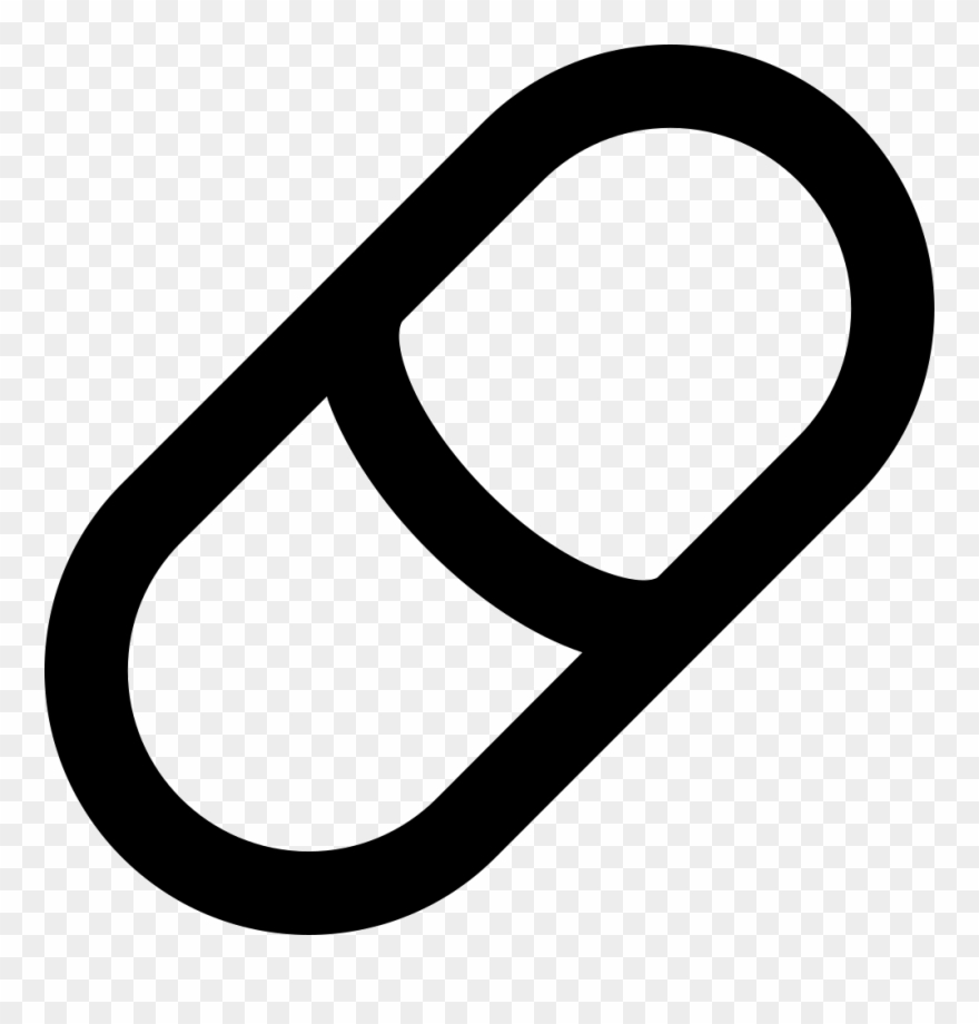 Pill Outline Comments Clipart