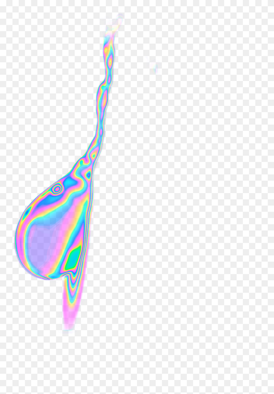 Water Drip Drop Liquid Holographic Clipart