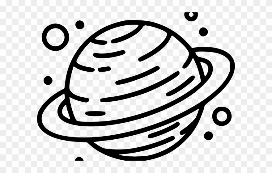 Drawn Planets Saturn Clipart