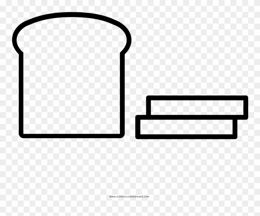Bread Loaf Coloring Page Clipart