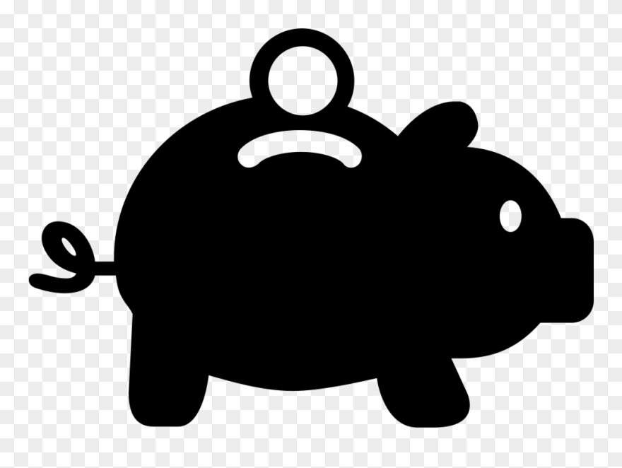 Piggy Bank With Coin Comments Clipart