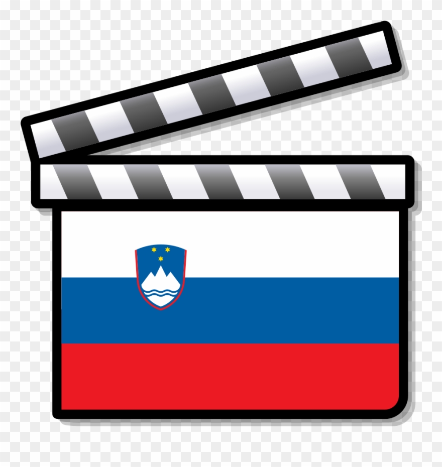 Slovenia Film Clapperboard Clipart