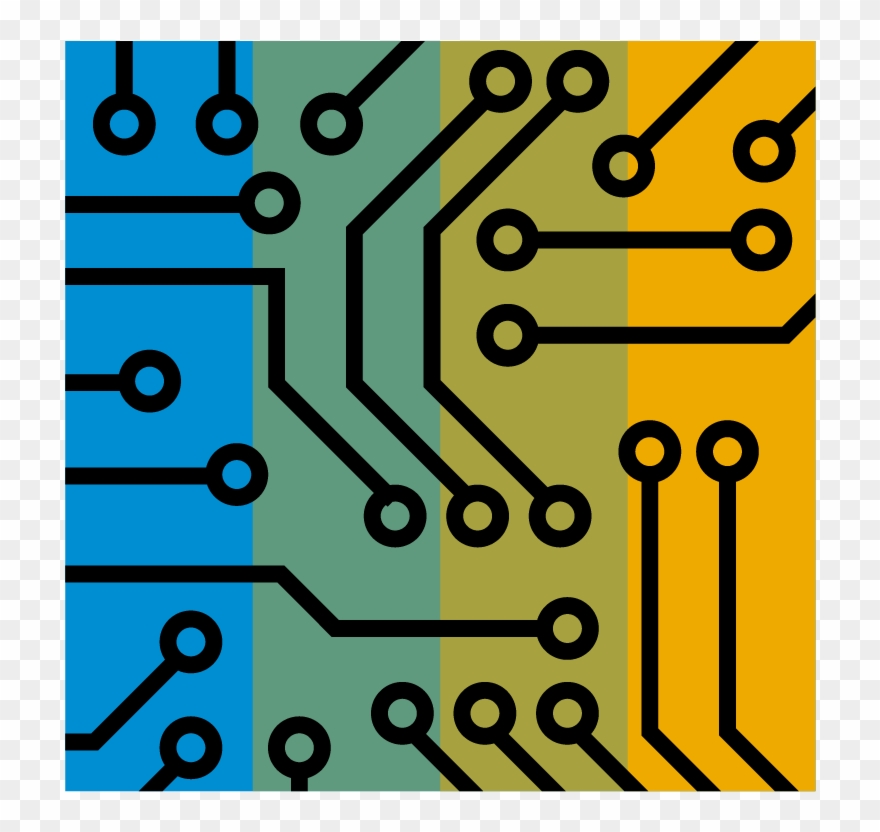 Circuit Board Blue Clipart