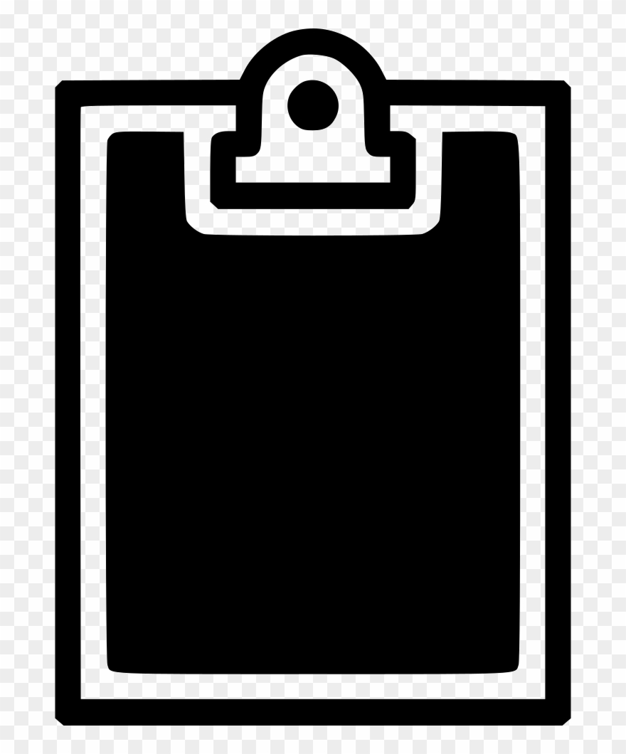 Empty Clipboard Copy Paper Work Editor Comments - Png Download