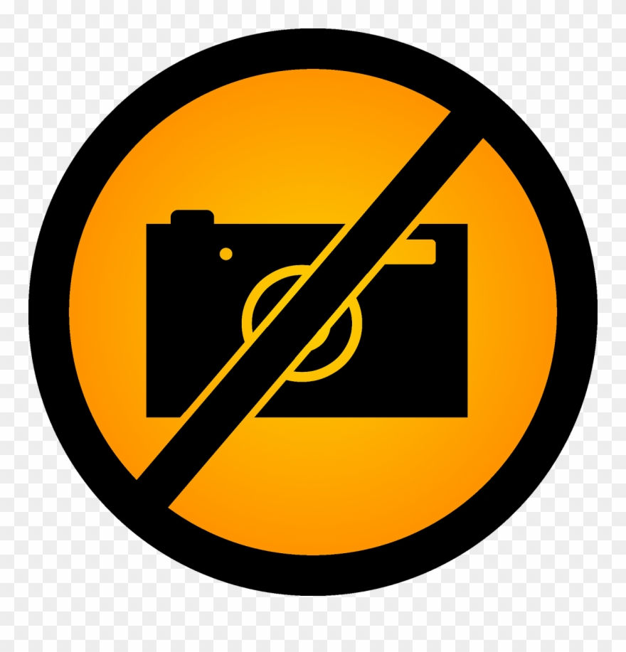 Do Not Take Photos A Ban On Taking Pictures Yellow Clipart