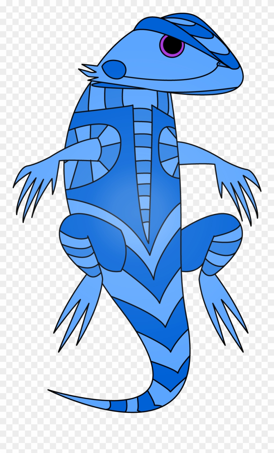 Blue Lizard Clipart
