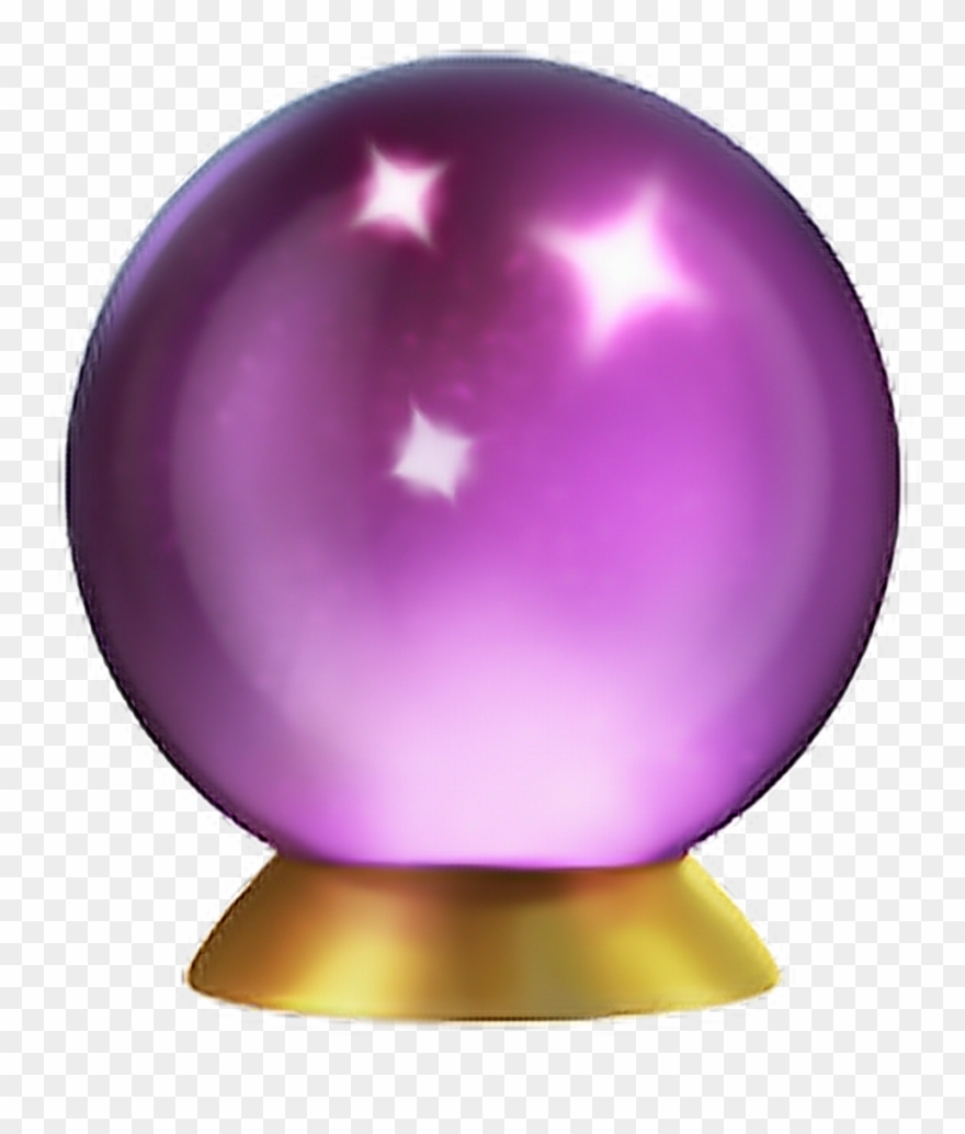 Crystalball Emoji Apple Ios11 Purple Clipart