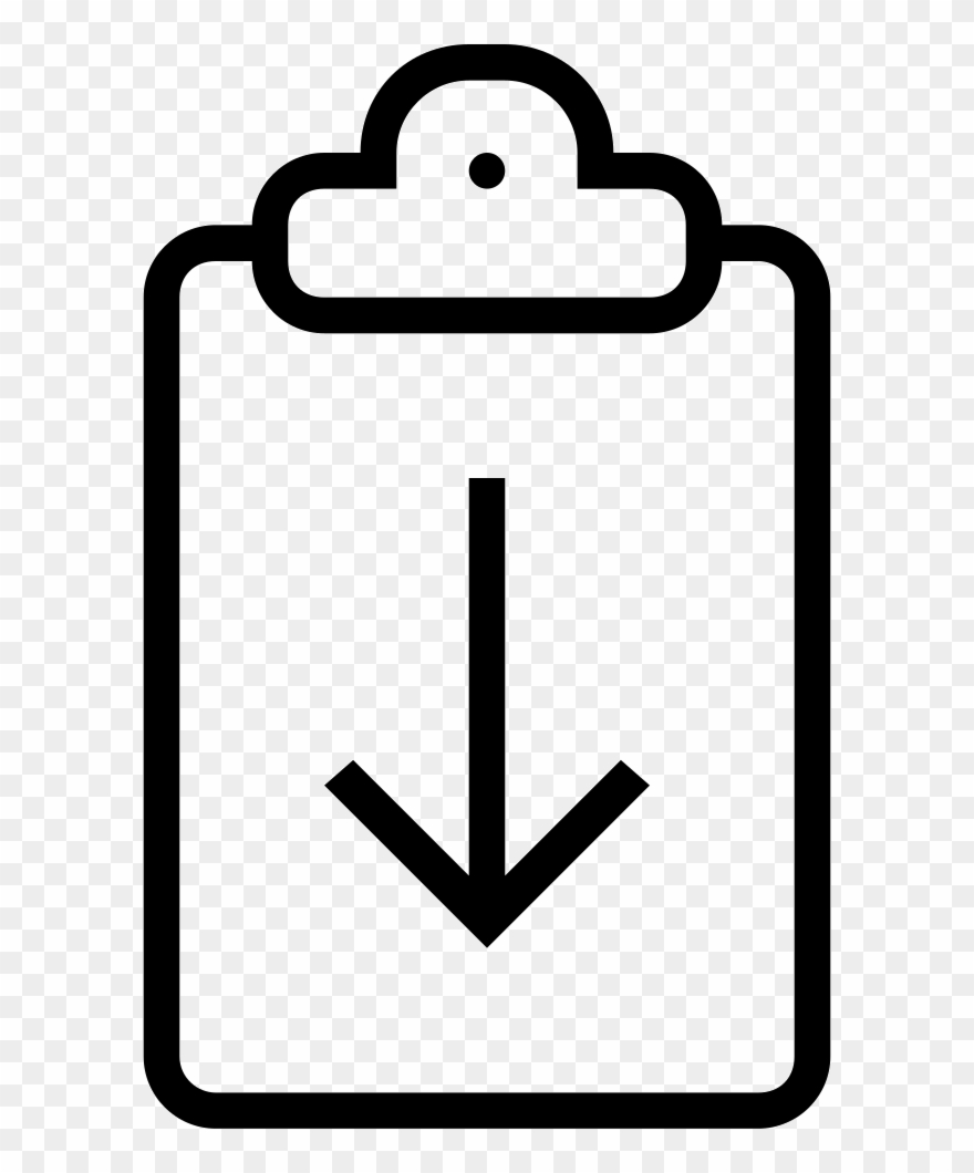 Clipboard Download Outlined Interface Symbol Comments - Png Download