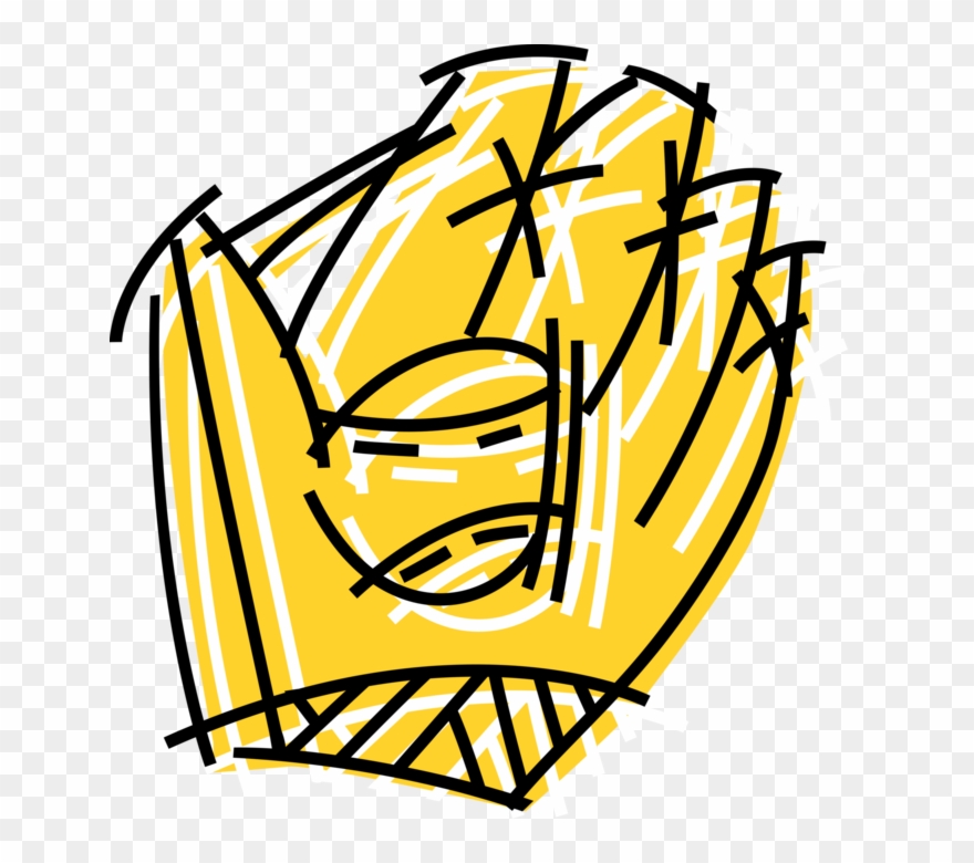 Vector Illustration Of American Pastime Sport Of Baseball Clipart