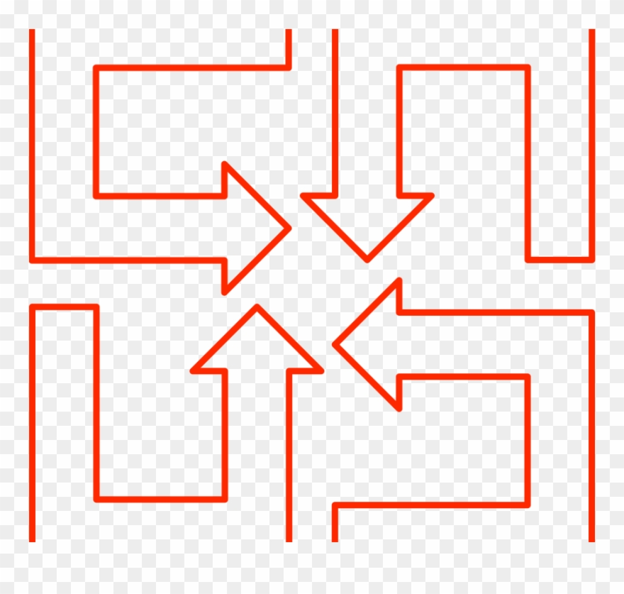 U Shaped Arrow Set Clipart