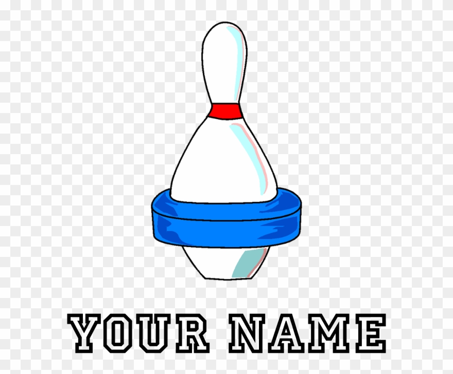 Bowling Pin Water Bottle Clipart