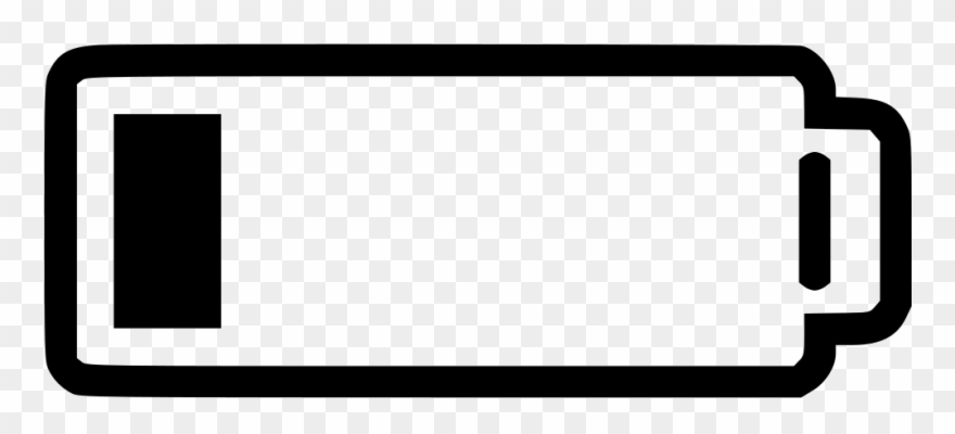 Battery Clipart Empty Battery - Png Download