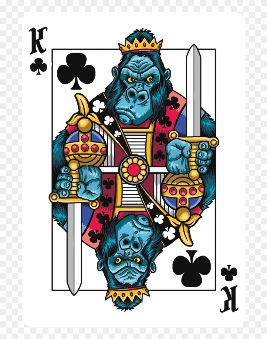 Gorilla Deck Playing Cards Clipart