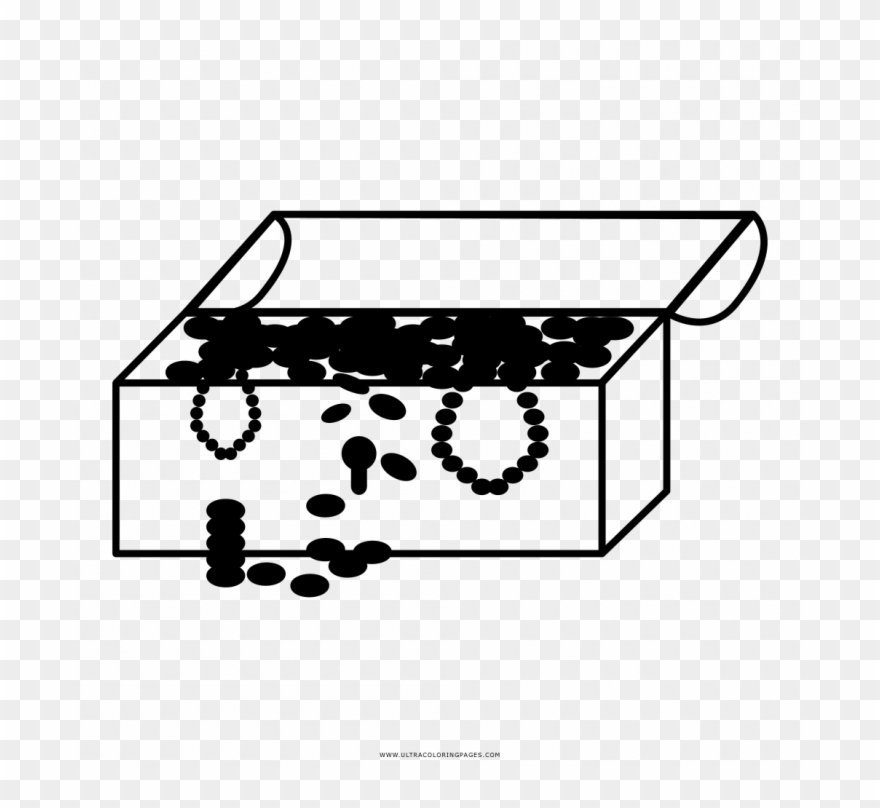 Treasure Chest Coloring Pages Clipart