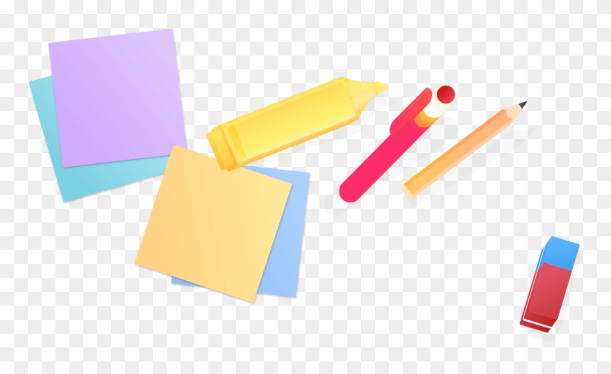 Sticky Notes And Highlights Clipart