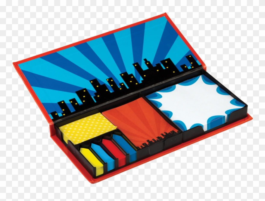 Tcr5664 Superhero Sticky Notes Image Clipart
