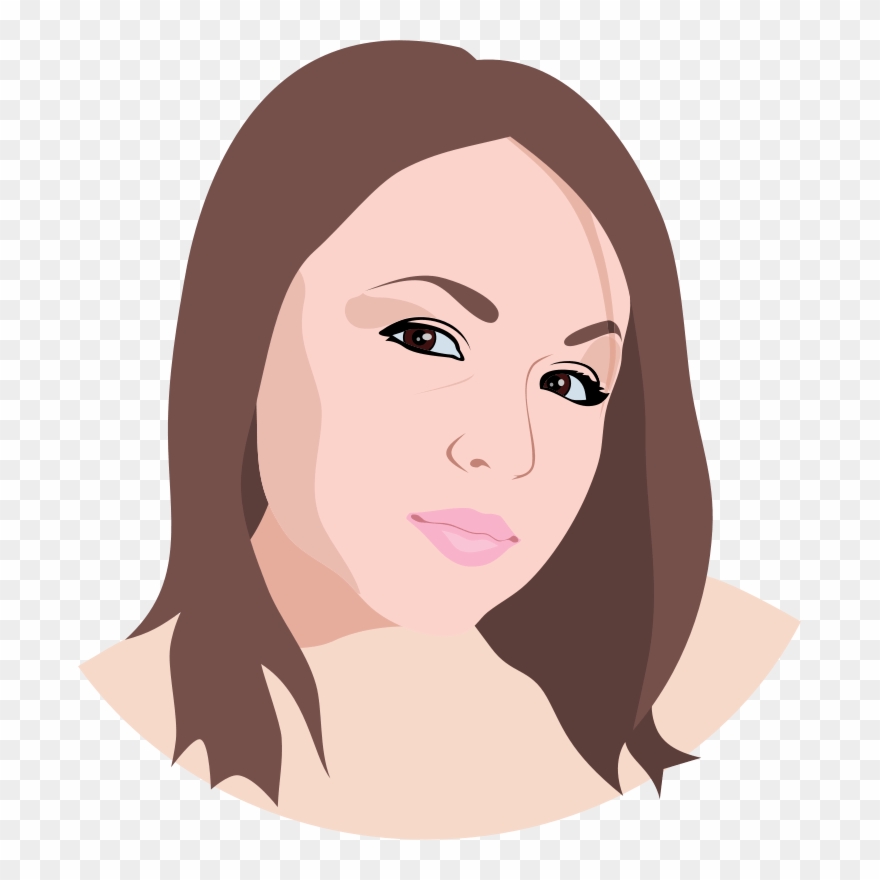 Girl Face Clipart - Png Download