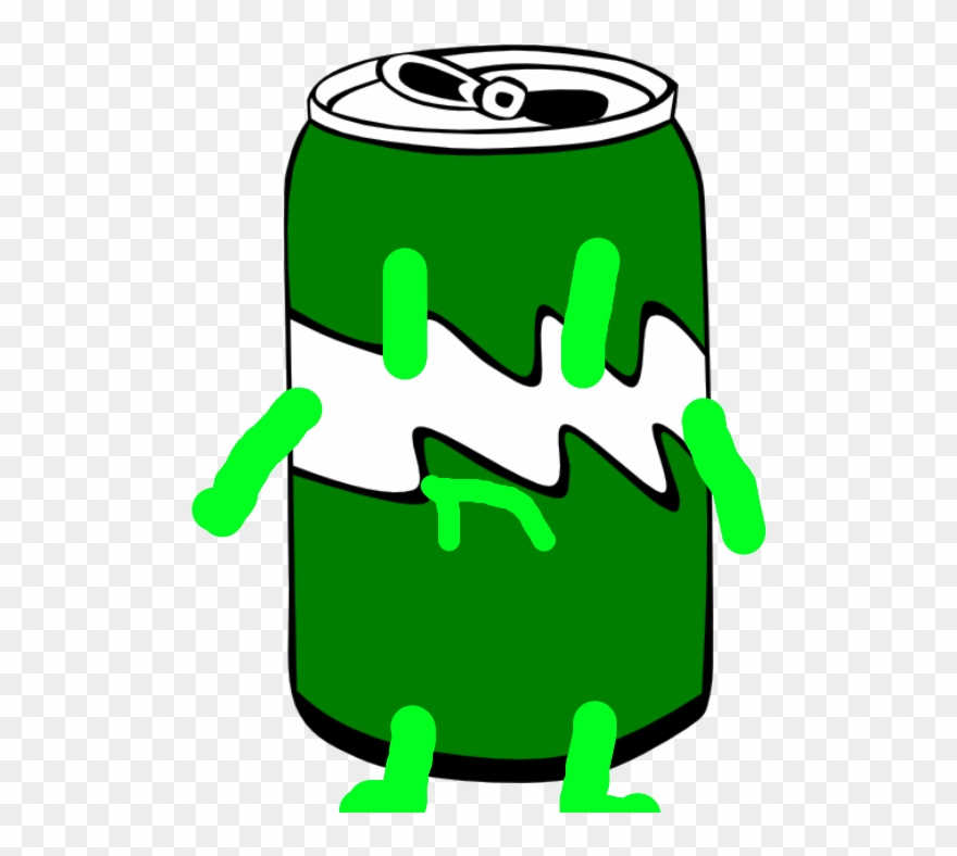 Fizzy Green Apple Soda Clipart