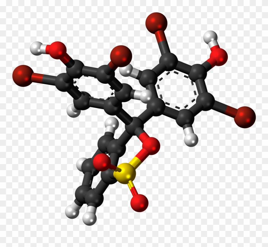 Bromophenol Blue Cyclic 3d Ball Clipart