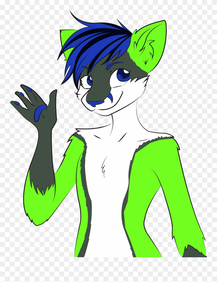 Kiwi Fox Wave Clipart