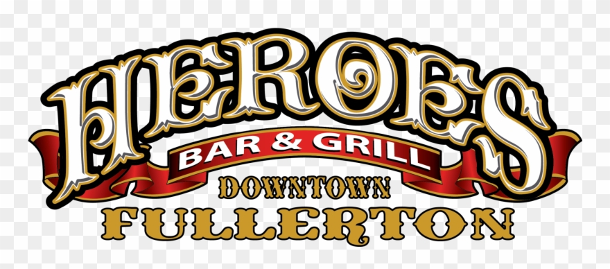 Heroes Bar & Grill Logo Clipart