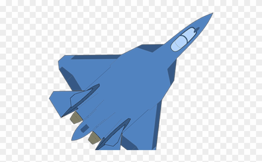 Jet Fighter Clipart F22 - Png Download