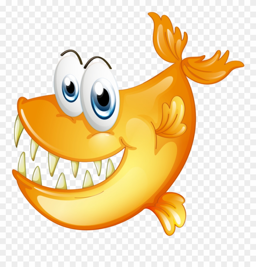 Piranha Clipart Tooth - Png Download