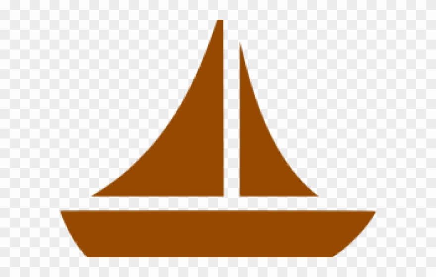 Sail Clipart Brown Boat - Png Download