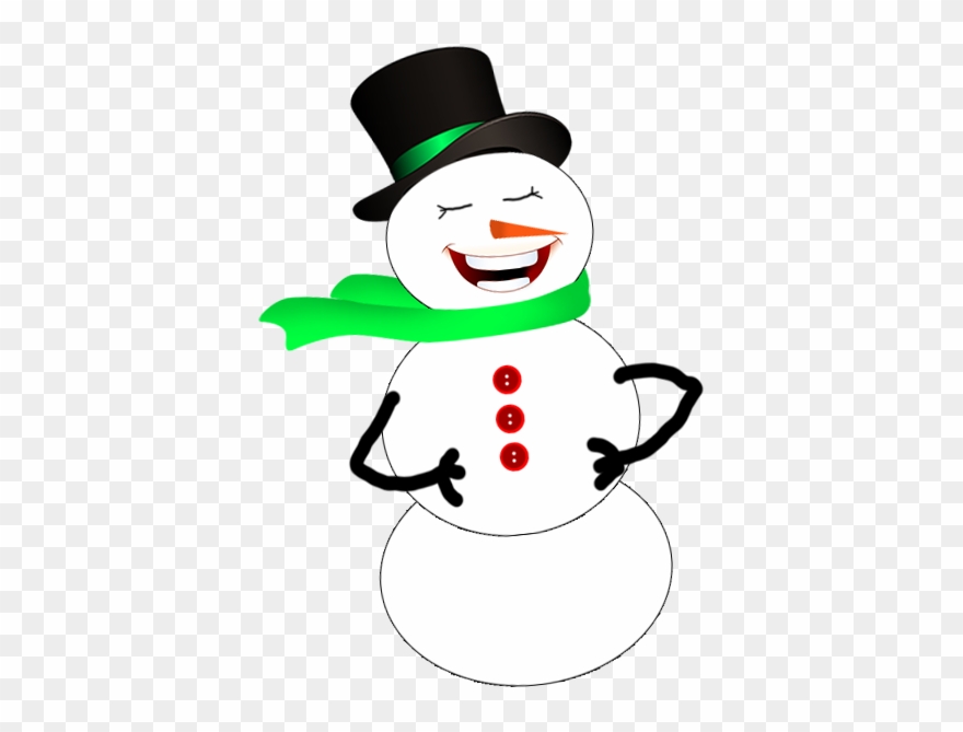 Day 6 Laughing Snowman Clipart