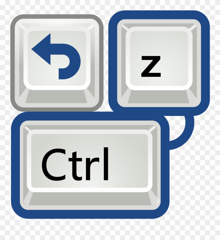 Computer Keyboard Shortcut To Undo Clipart
