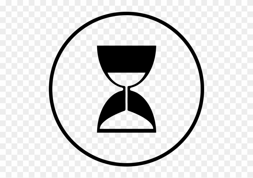 Hourglass Rubber Stamp Clipart