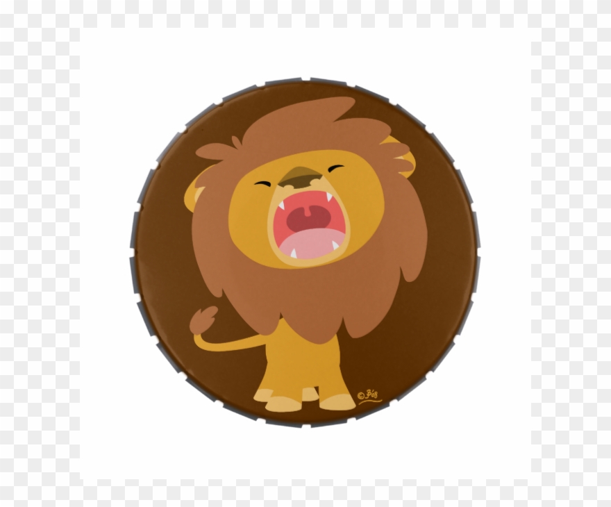 Cute Roaring Lion Clipart - Png Download
