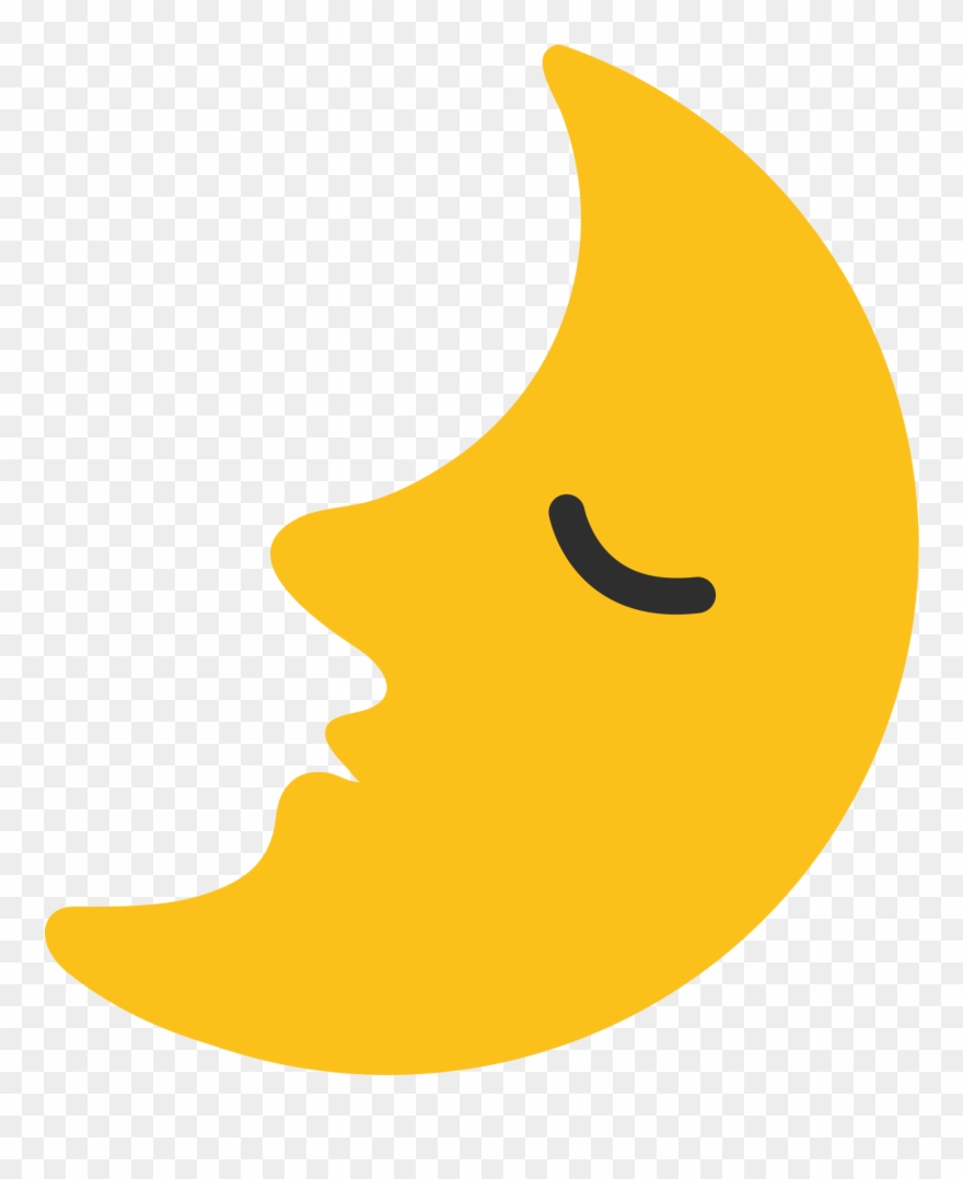 Transparent Moon Emoji Clipart