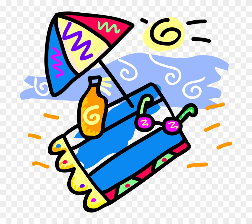 Towel Vector Beach Clipart