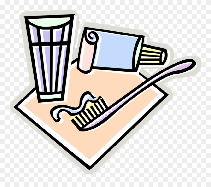 Vector Illustration Of Dental Oral Hygiene Toothbrush Clipart