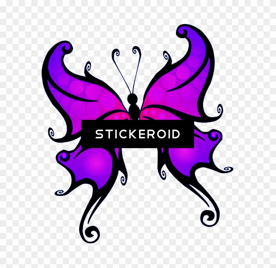 Purple Butterfly Clipart