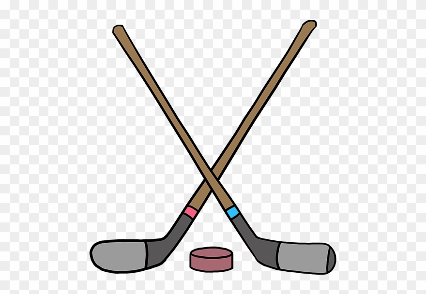 How To Draw Hockey Sticks Clipart