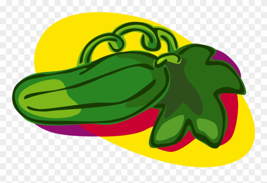 Vector Illustration Of Pickle, Culinary Edible Creeping Clipart