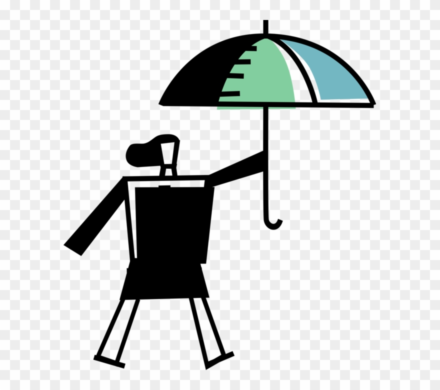 Vector Illustration Of Umbrella Or Parasol Provides Clipart