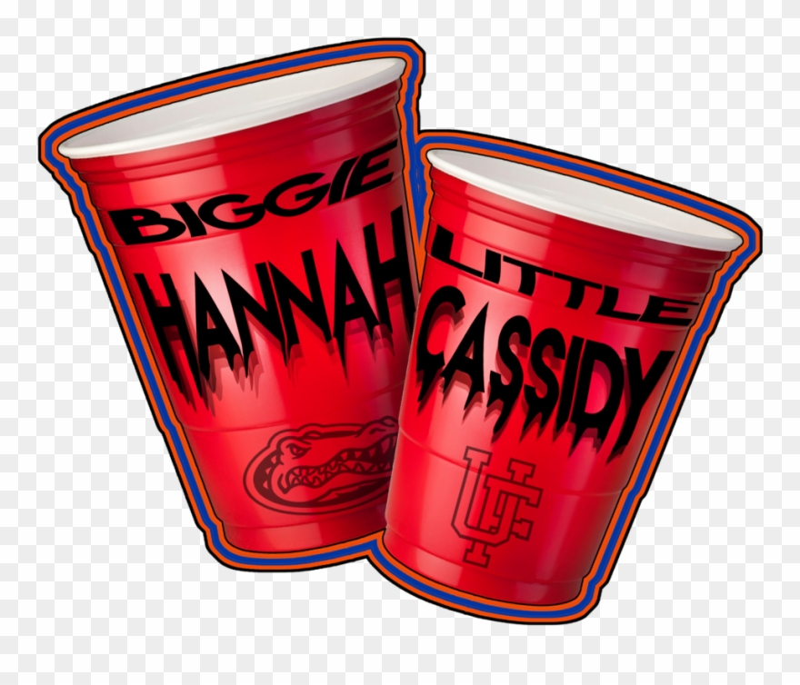 Hanny And Cassidy Red Solo Cups Clipart