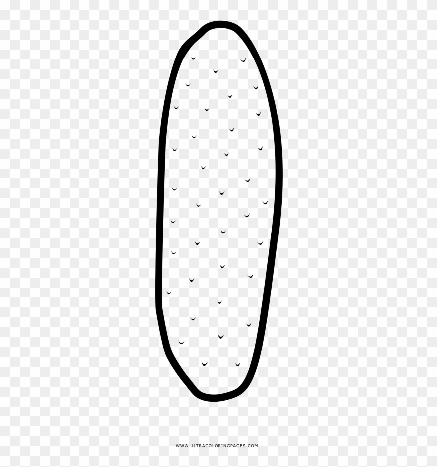 Cucumber Coloring Page Clipart